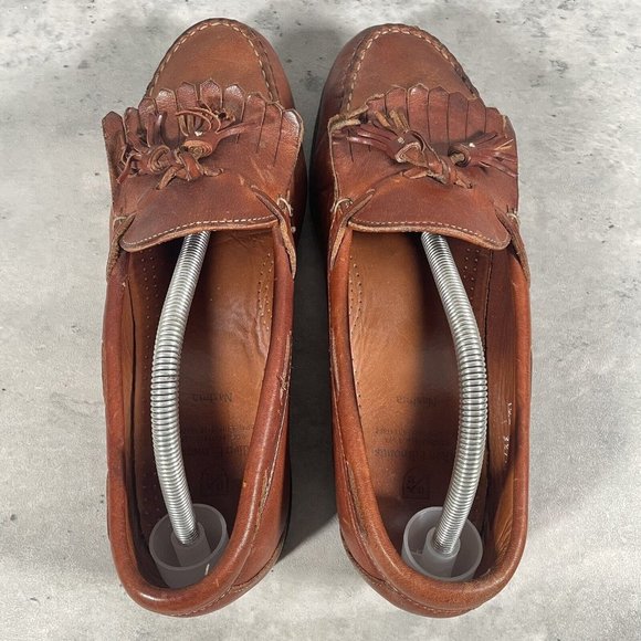 Allen Edmonds Nashua Men's Size 10 Brown Leather Tassel Loafer Shoes Made in USA - Picture 5 of 9